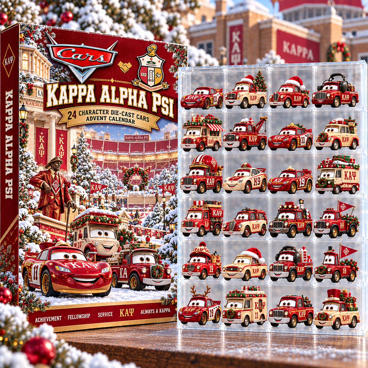 KPAP Premium Character Die-Cast Cars Christmas Advent Calendar NTNA