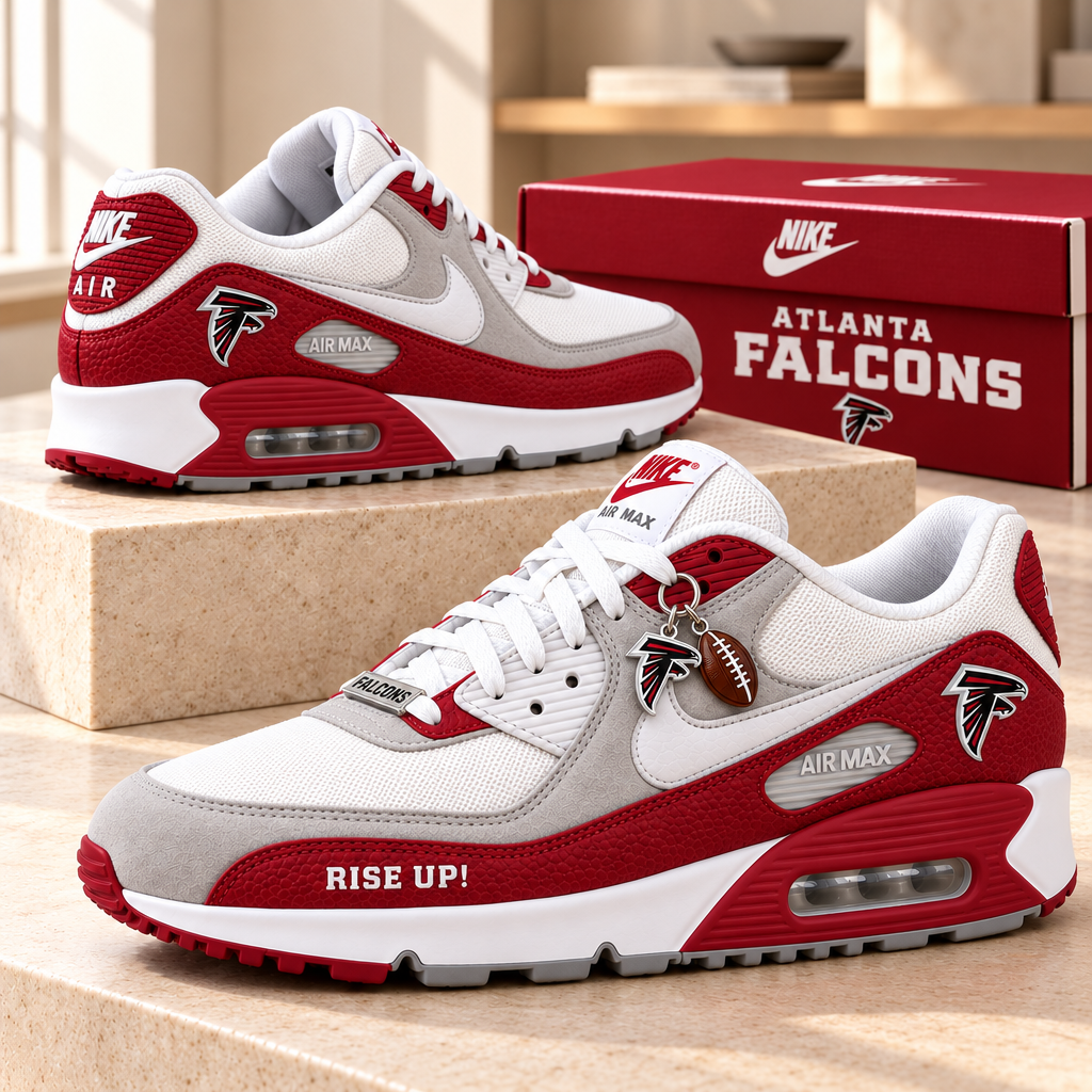 Atlanta Falcons Premium Low-Top Sneakers