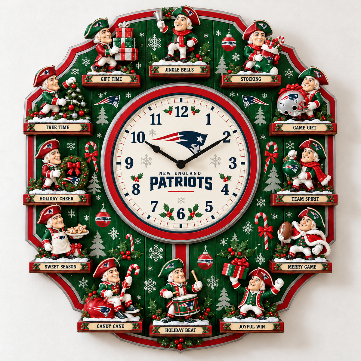NEP Premium Christmas Sculpture Clock Collection PTKL