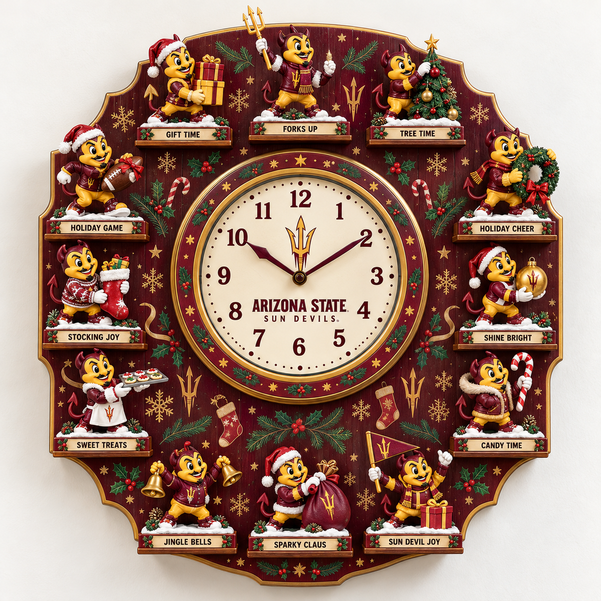 ASSD Premium Christmas Sculpture Clock Collection PTKL