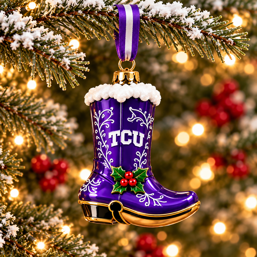 Premium TCU Christmas Bell Ornament PVNA