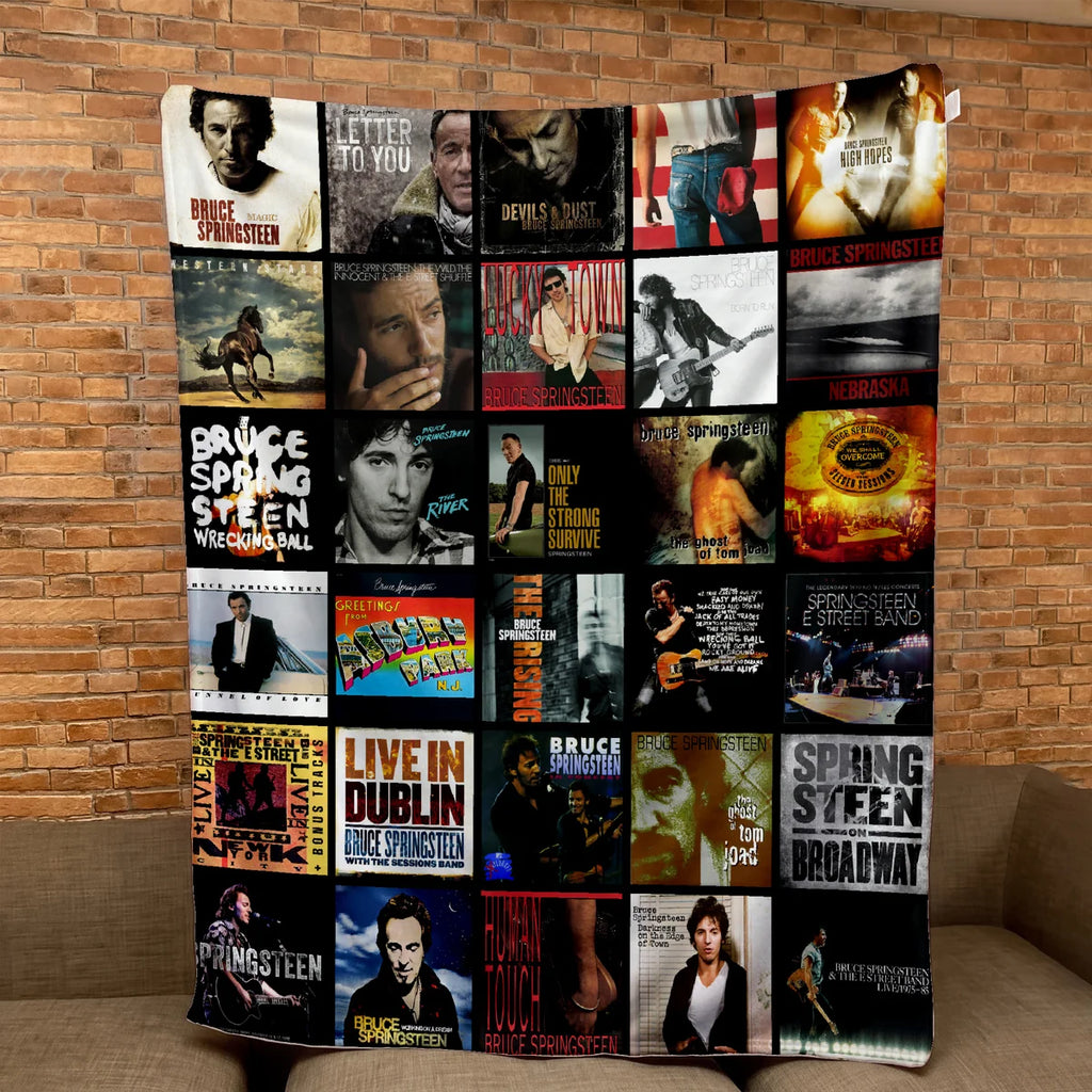 BRST Albums Collage Sherpa Blanket BMD