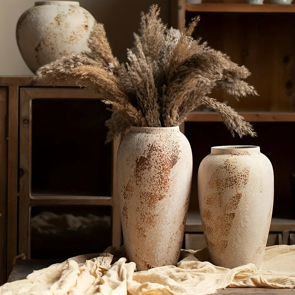 Elegant Retro Ceramic Flowerpot with White Spots — Exquisite Design Creates a Refined Atmosphere, Suitable for Various Types of Flowers, Unique Spotted Texture Adds a Classical Aesthetic, Perfectly Enhancing Your Home or Office Space