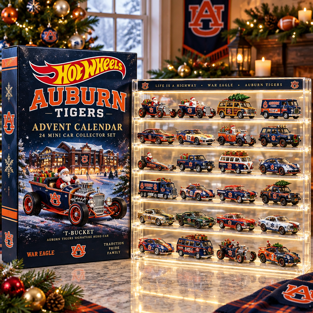 Auburn Tigers Premium Mini Car Advent Calendar