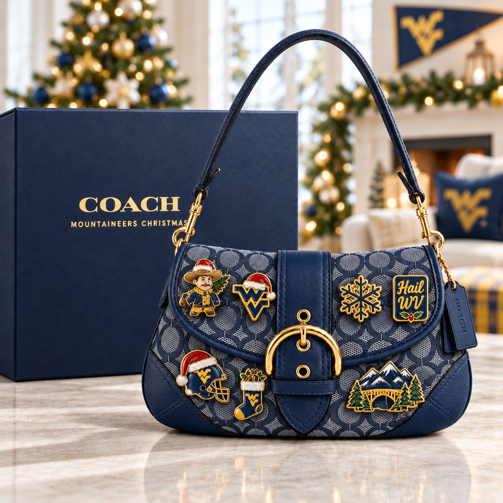 West Virginia Mountaineers Soho Bag With Charm