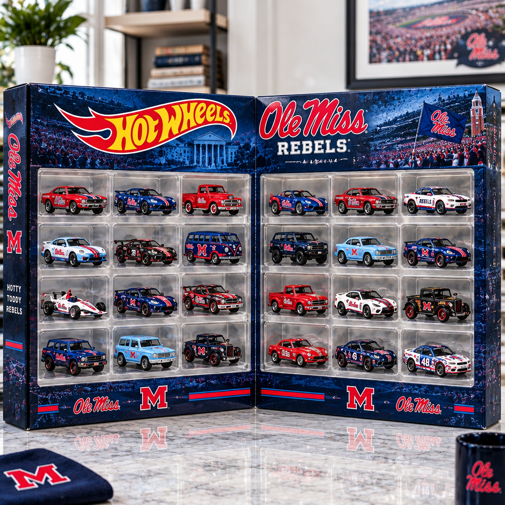 Ole Miss Rebels Premium Mini Car Advent Calendar