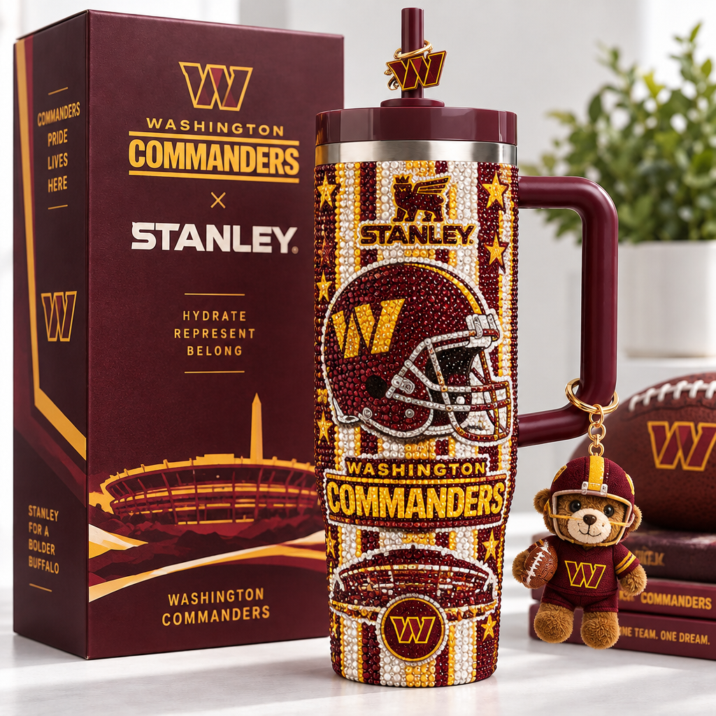 Washington Commanders 40oz Tumbler With Handle TTNL